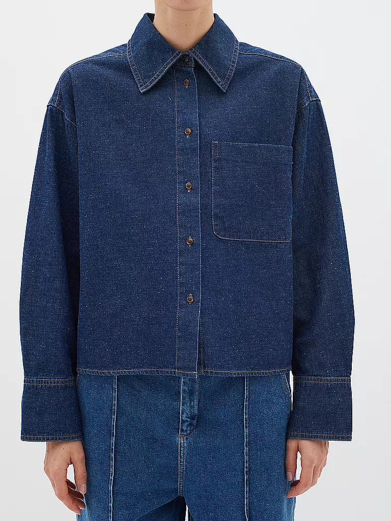 IN WEAR Jeansbluse JAYAIW dunkelblau