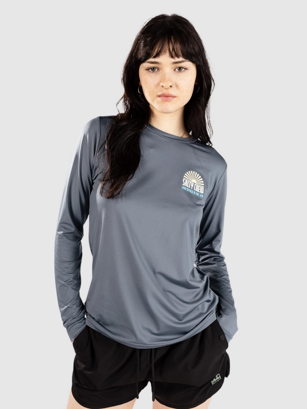 Salty Crew In The Rays Sun Longsleeve Lycra fin blue