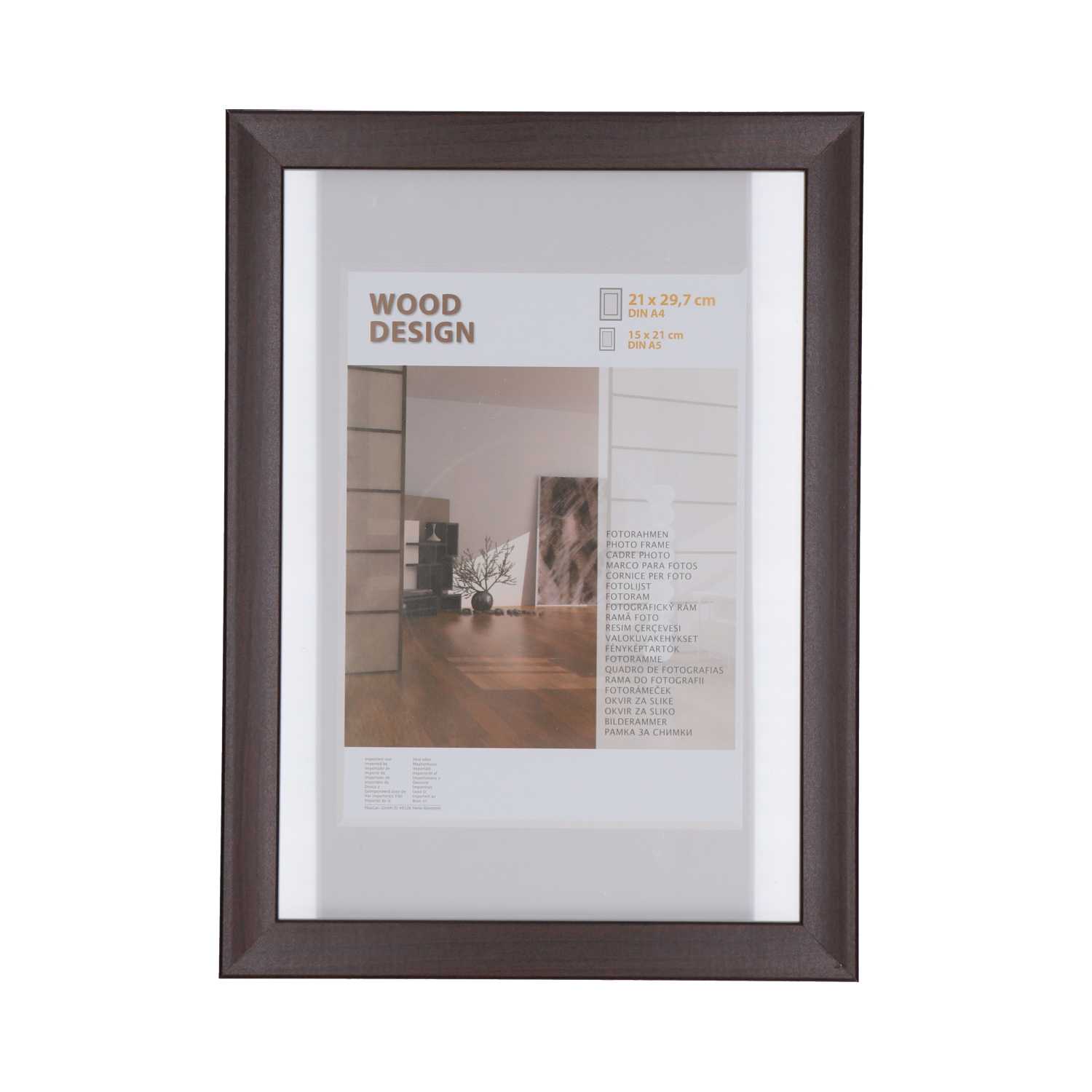 Bilderrahmen Milano aus Holz 21 x 29,7 cm 4fach