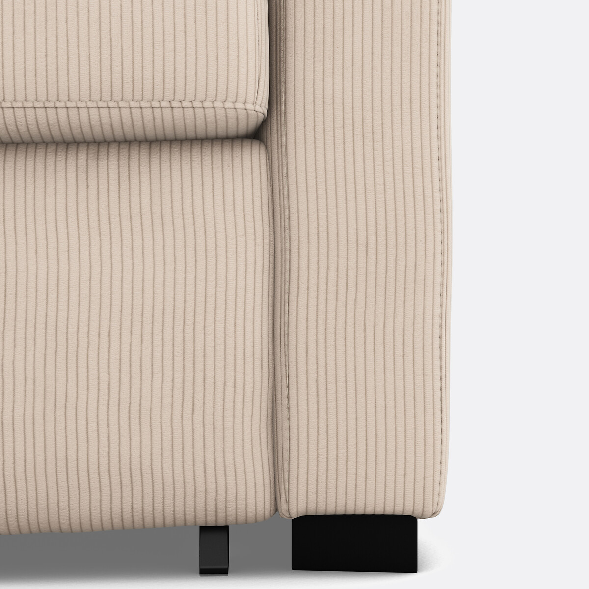 LA REDOUTE INTERIEURS<br>Sofá cama de veludo fino, espuma, Timor