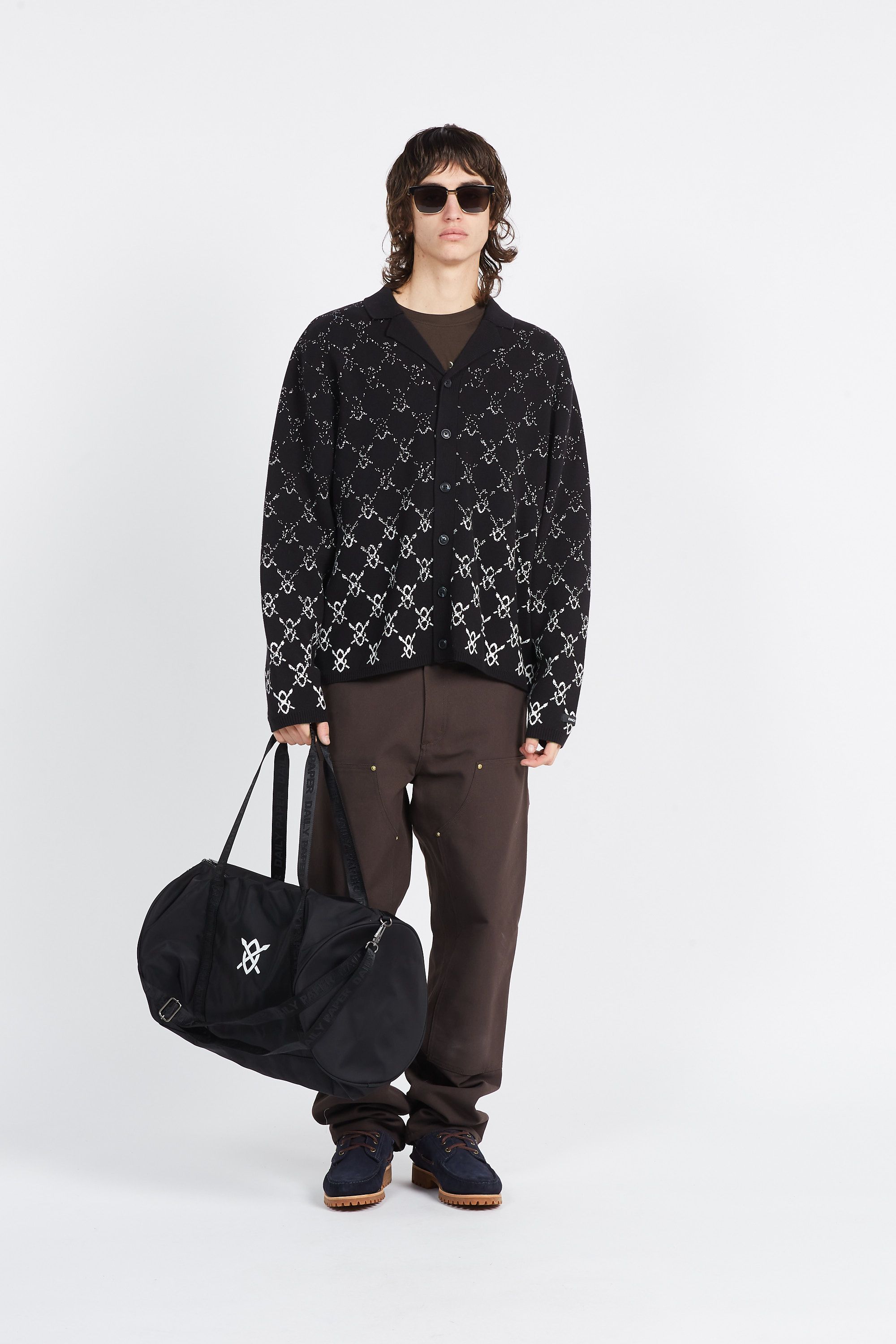 Daily Paper Sac à de voyage  Black Eduffel Bag Noir