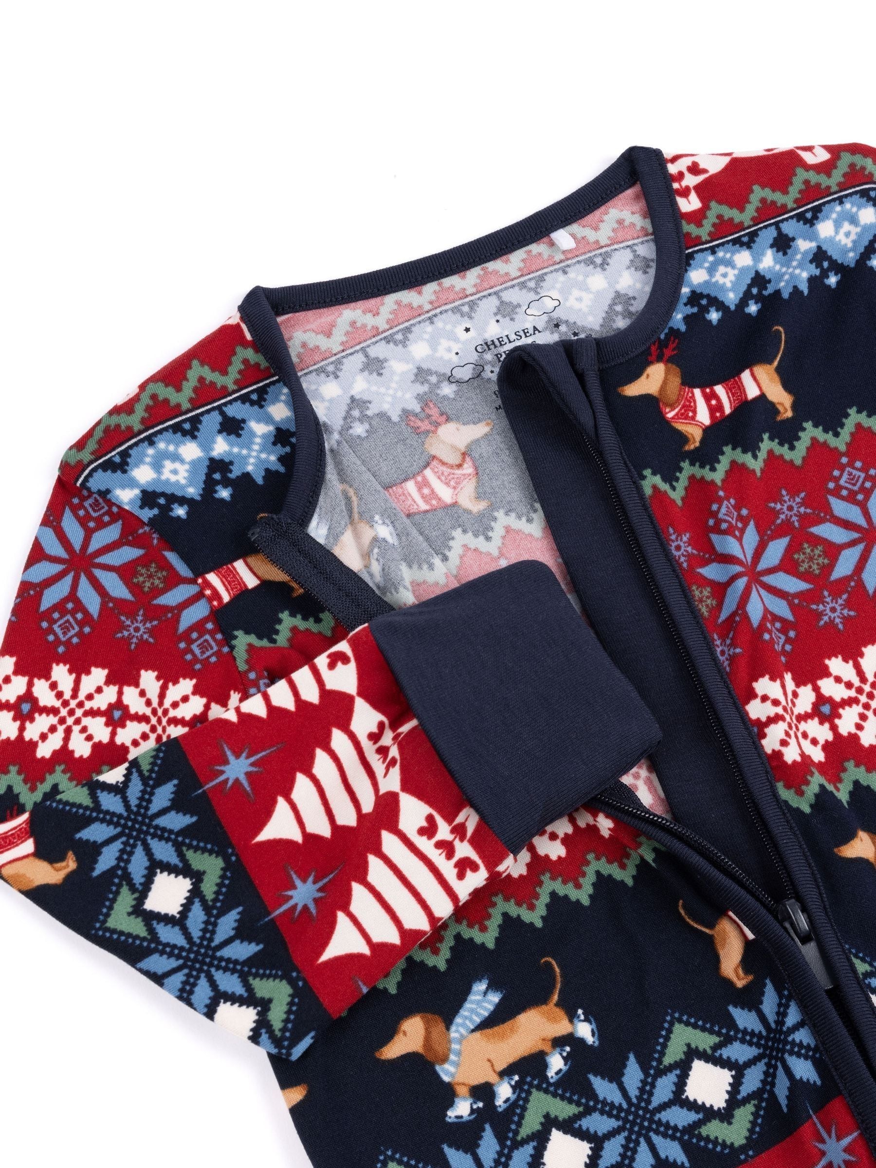 Chelsea Peers Christmas Dog Fair Isle Print Pyjamas