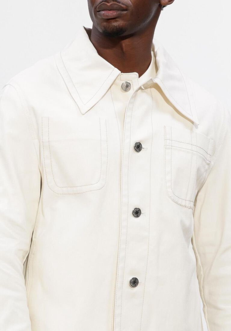 ecru ami paris overshirts worker buttoned jacket