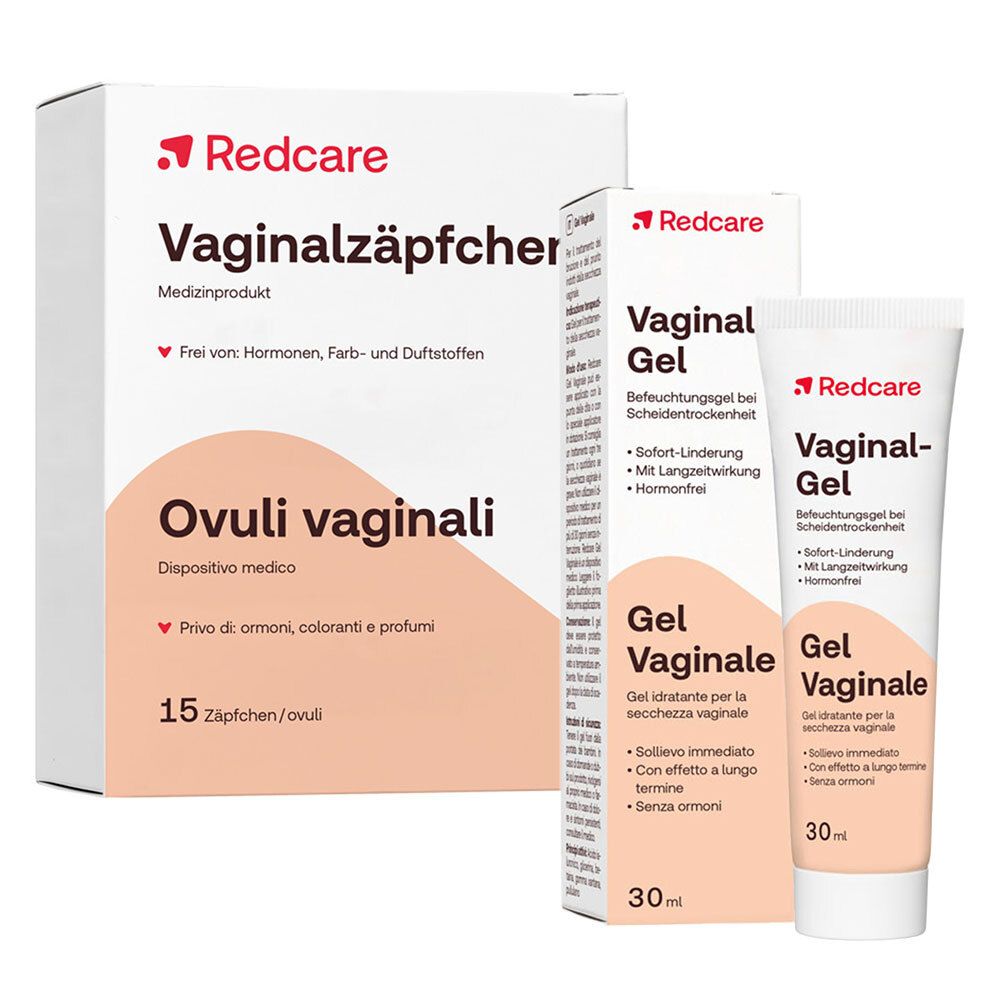 Redcare Vaginalzäpfchen + Redcare Vaginal-Gel