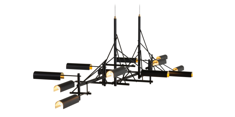 Moooi Tinkering 140 hanglamp LED zwart/messing