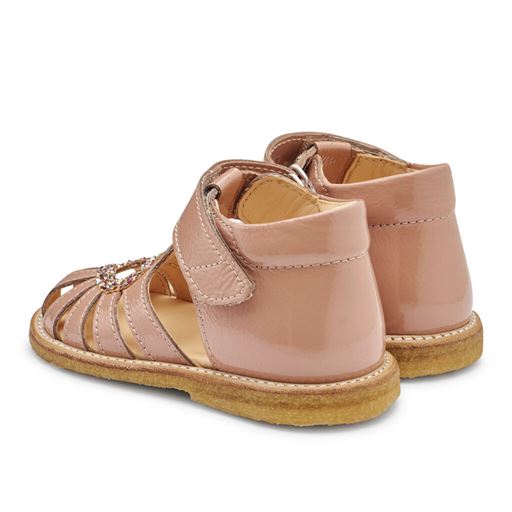 Angulus 0572-101 Sandal, Mørk Fersken/Multi Glitter, 23