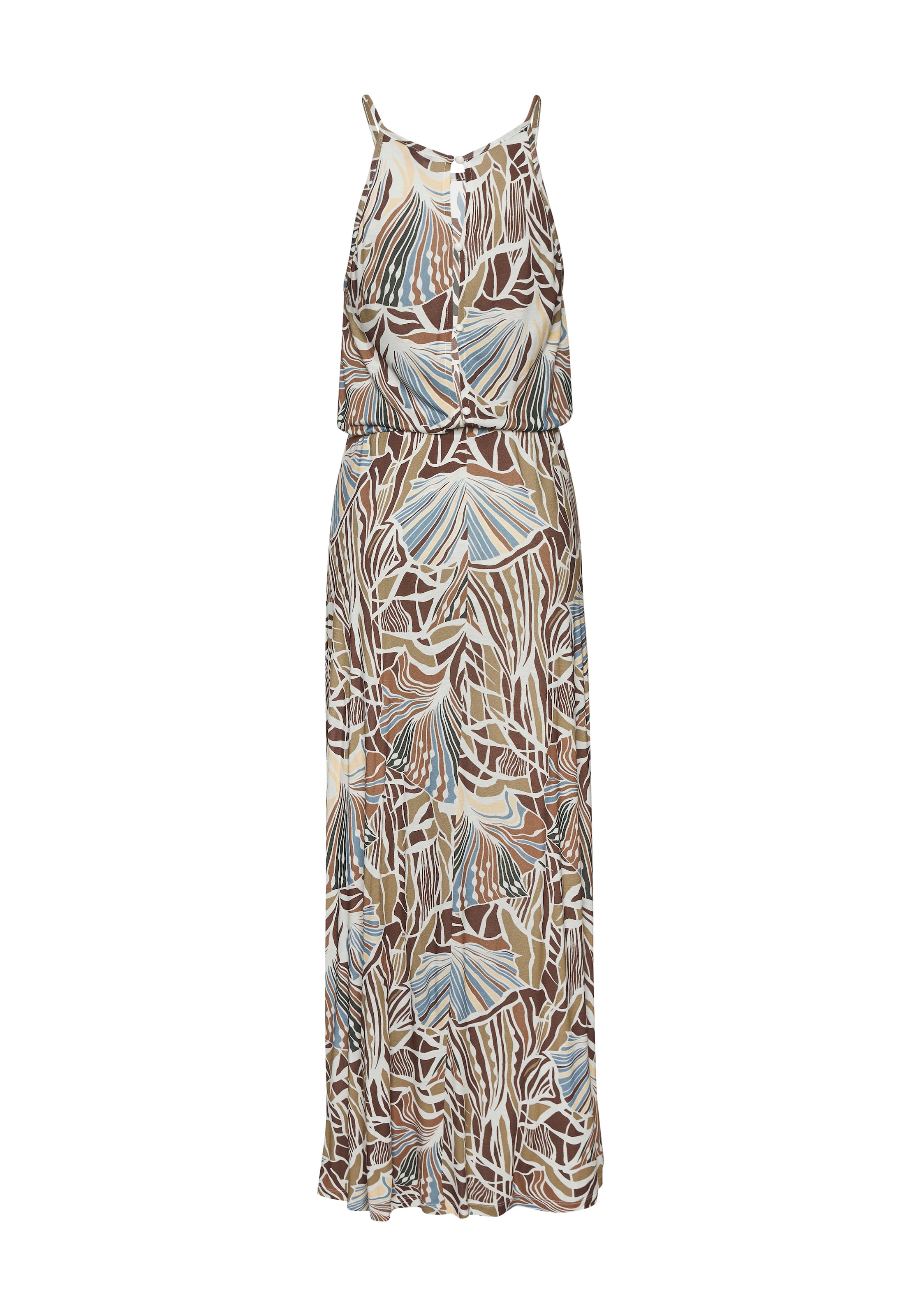 LASCANA Maxikleid , leichtes Sommerkleid mit Alloverprint, fliessendes Strandkleid