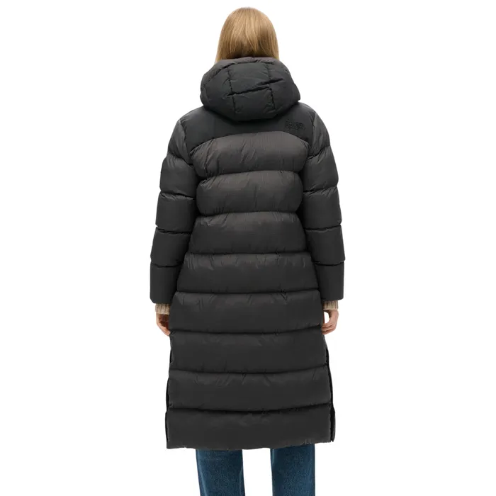 Superdry Ripstop Hooded Longline Puffer Winterjas Dames