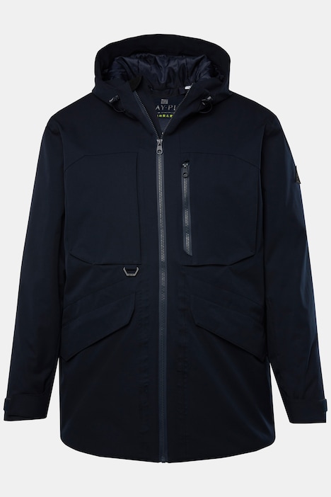 JAY-PI Ski-Jacke mit Reflektor-Detail, Skiwear, Vollfunktion, Kapuze, bis 7 XL