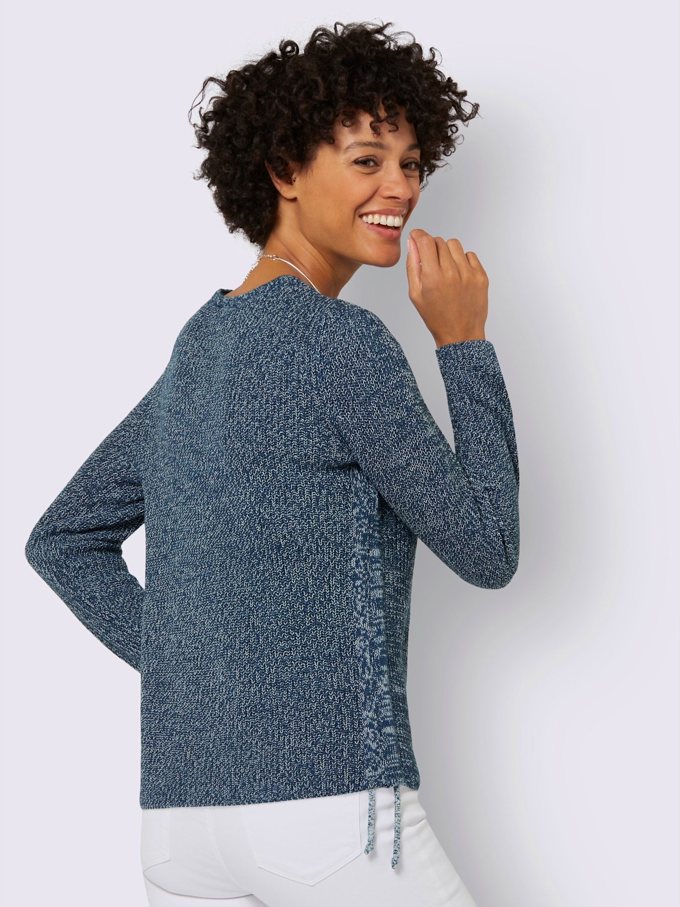 Pull tricot chiné