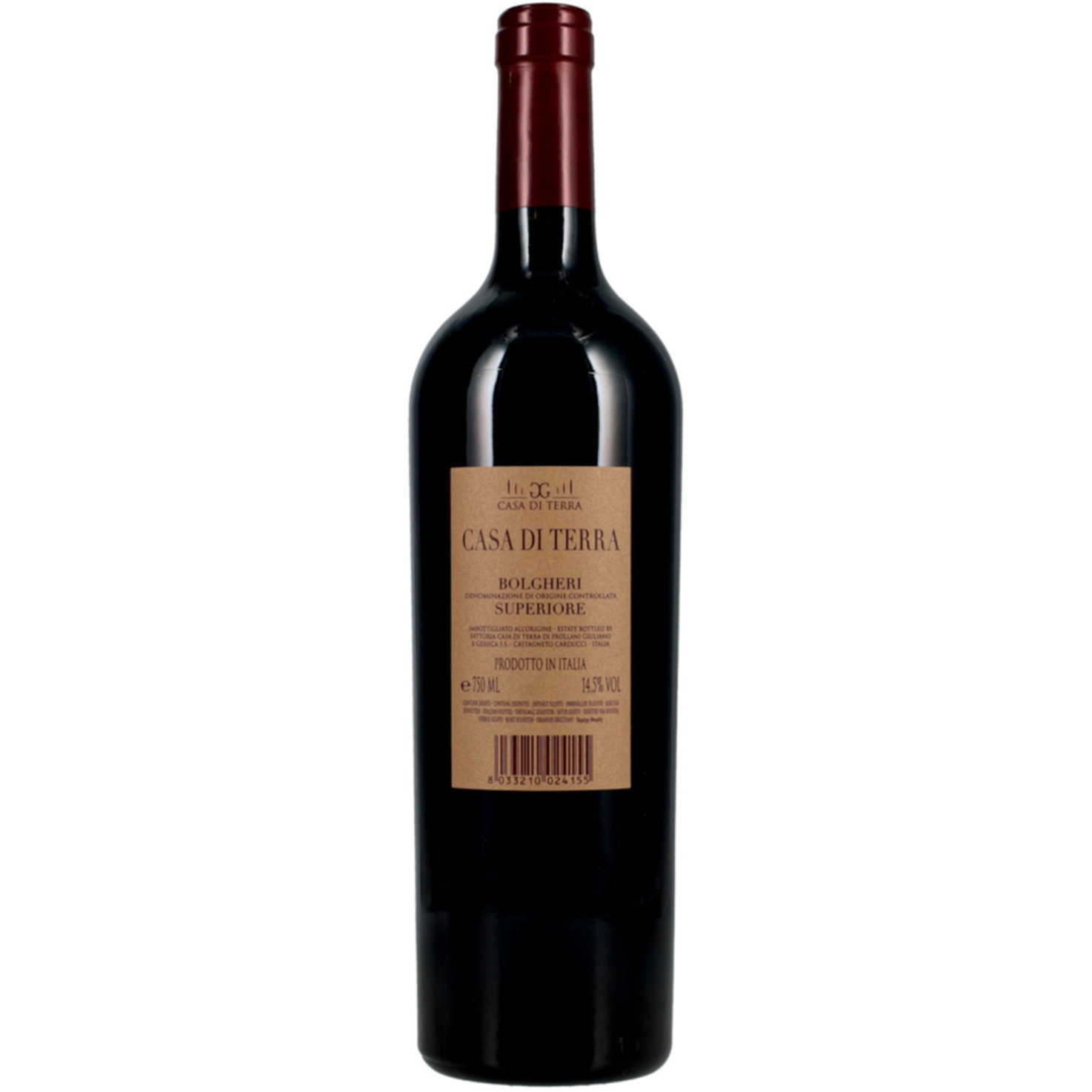 Bolgheri DOC Superiore Cabernet Franc Fattoria Casa di Terra -75cl