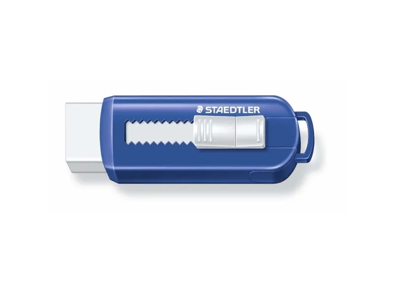 STAEDTLER - Udvisker - hvid - blåt etui