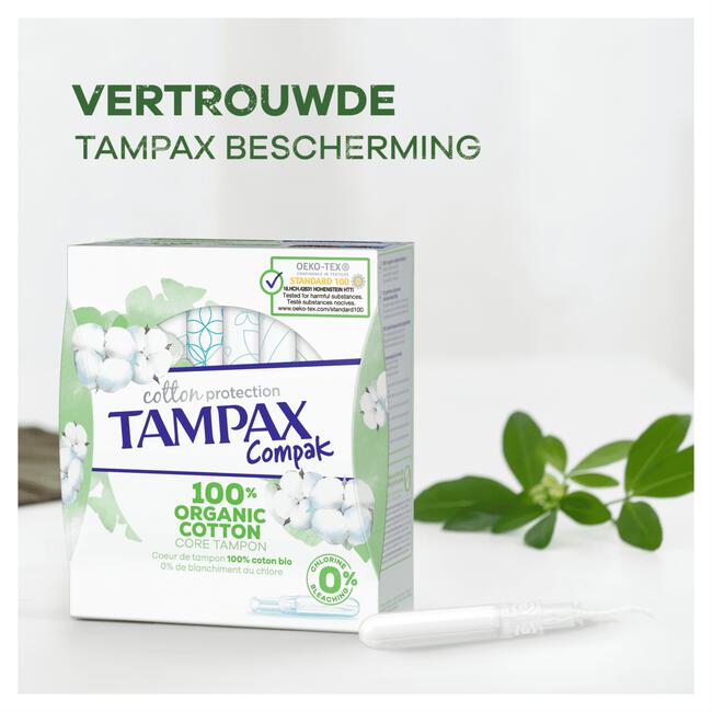Tampax Cotton Protection Regular Tampons Met Inbrenghuls 14 Stuks