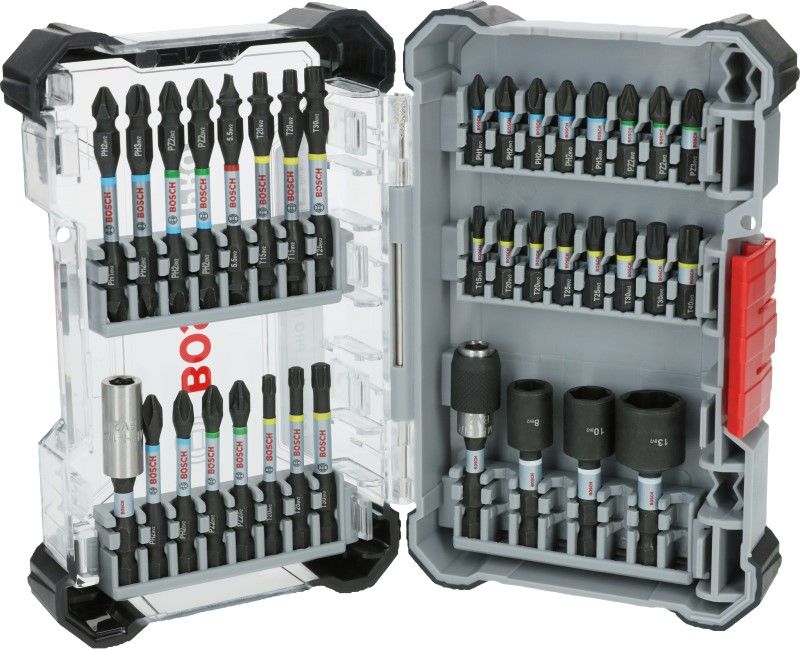 Bosch 2608522517 PRO Impact Schroefbitset, 36-delig (displayversie) (36 stuks)