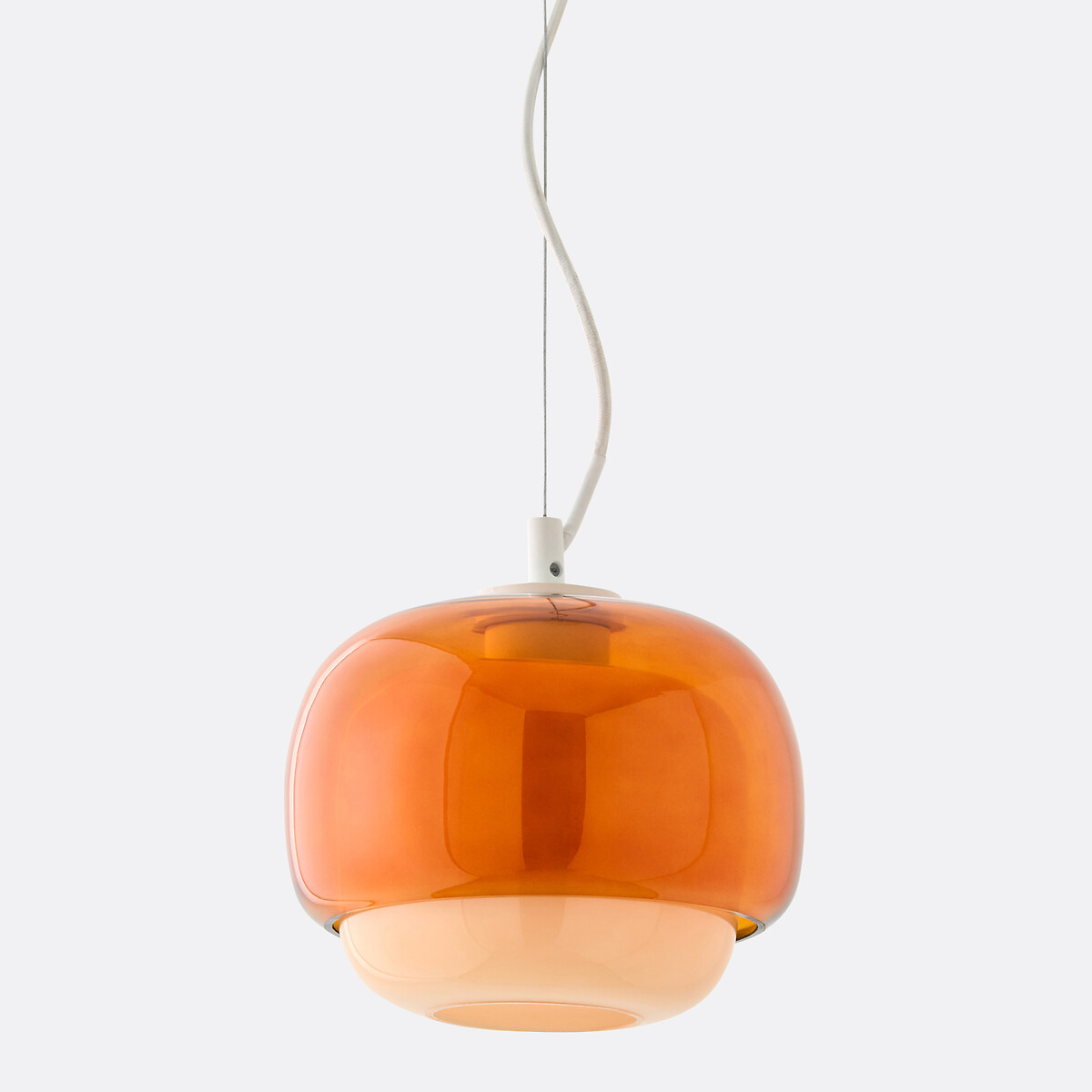 LA REDOUTE INTERIEURS<br>Luminária pendente em vidro colorido, Ø21,5 cm, Kinoko