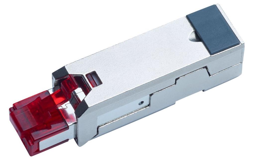 Stecker FM45 Cat. 6A, 1 Stück, GrauFeldkonfektionierbarer RJ45 Stecker mit Metallgehäuse