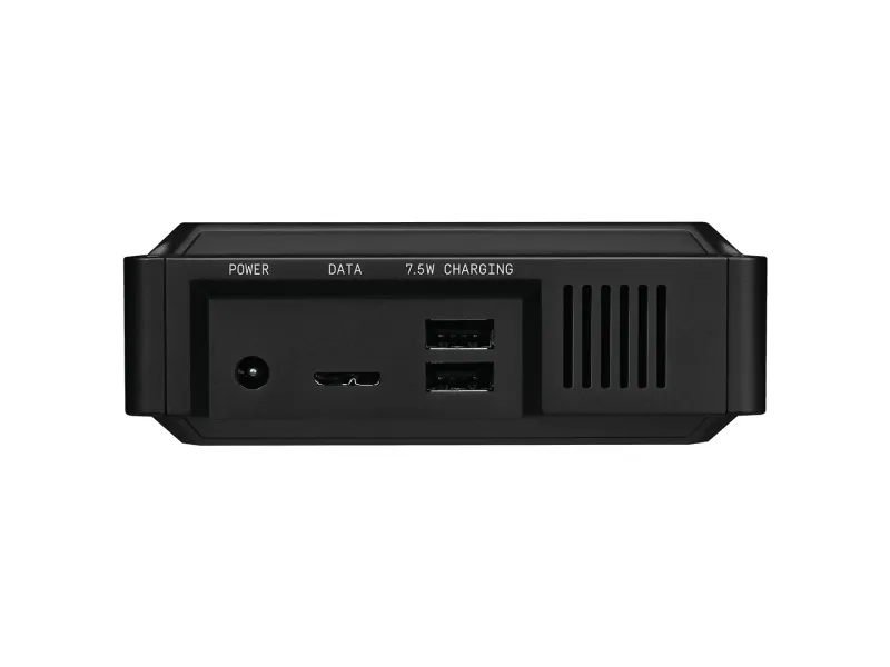 WD_BLACK D10 Game Drive WDBA3P0080HBK - Harddisk - 8 TB - ekstern (bærbar) - USB 3.2 Gen 1 - 7200 rpm - sort