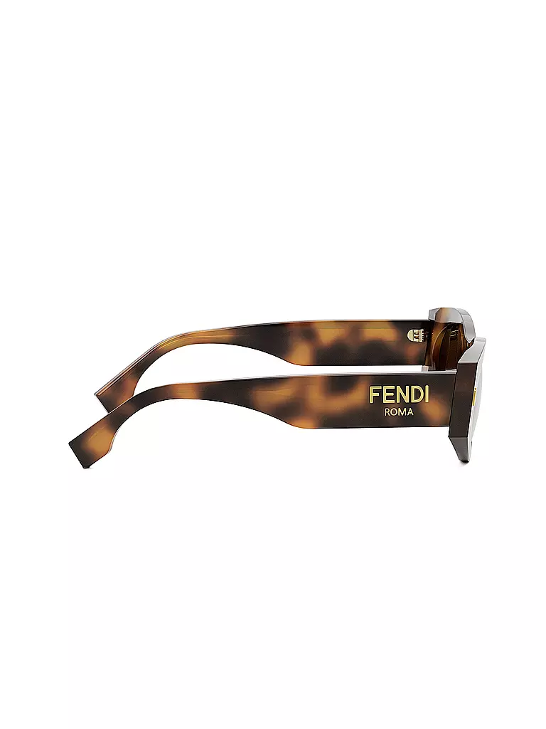 FENDI FENDI Roma havana ovale Sonnenbrille braun