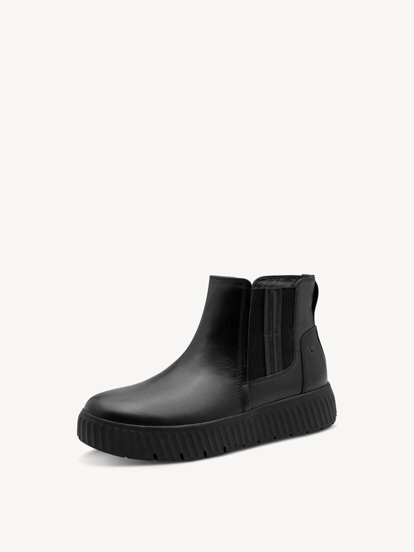 Leren Chelseaboot - zwart