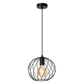 Lucide hanglamp Danza zwart Ø25 cm