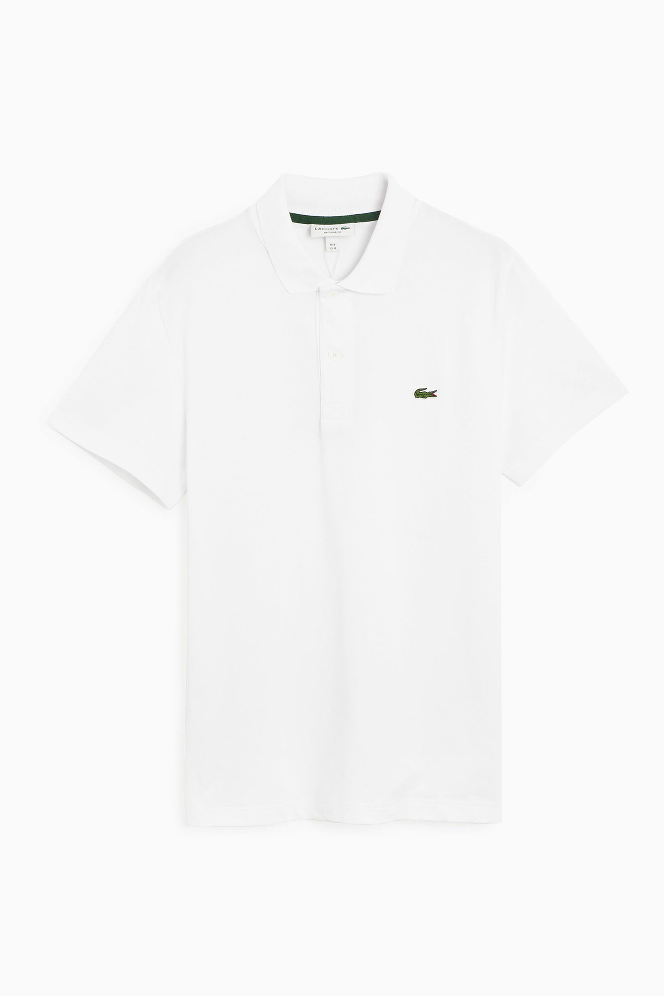 Camisa polo com bordado de crocodilo - Branca