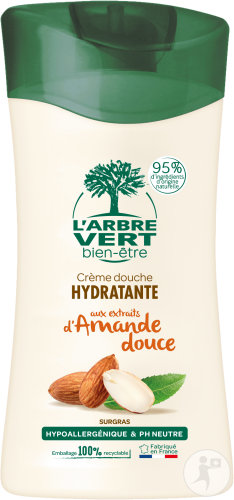 L'Arbre Vert Bien-Être Crème De Douche Hydratante Aux Extraits D'Amande Douce Flacon 250ml