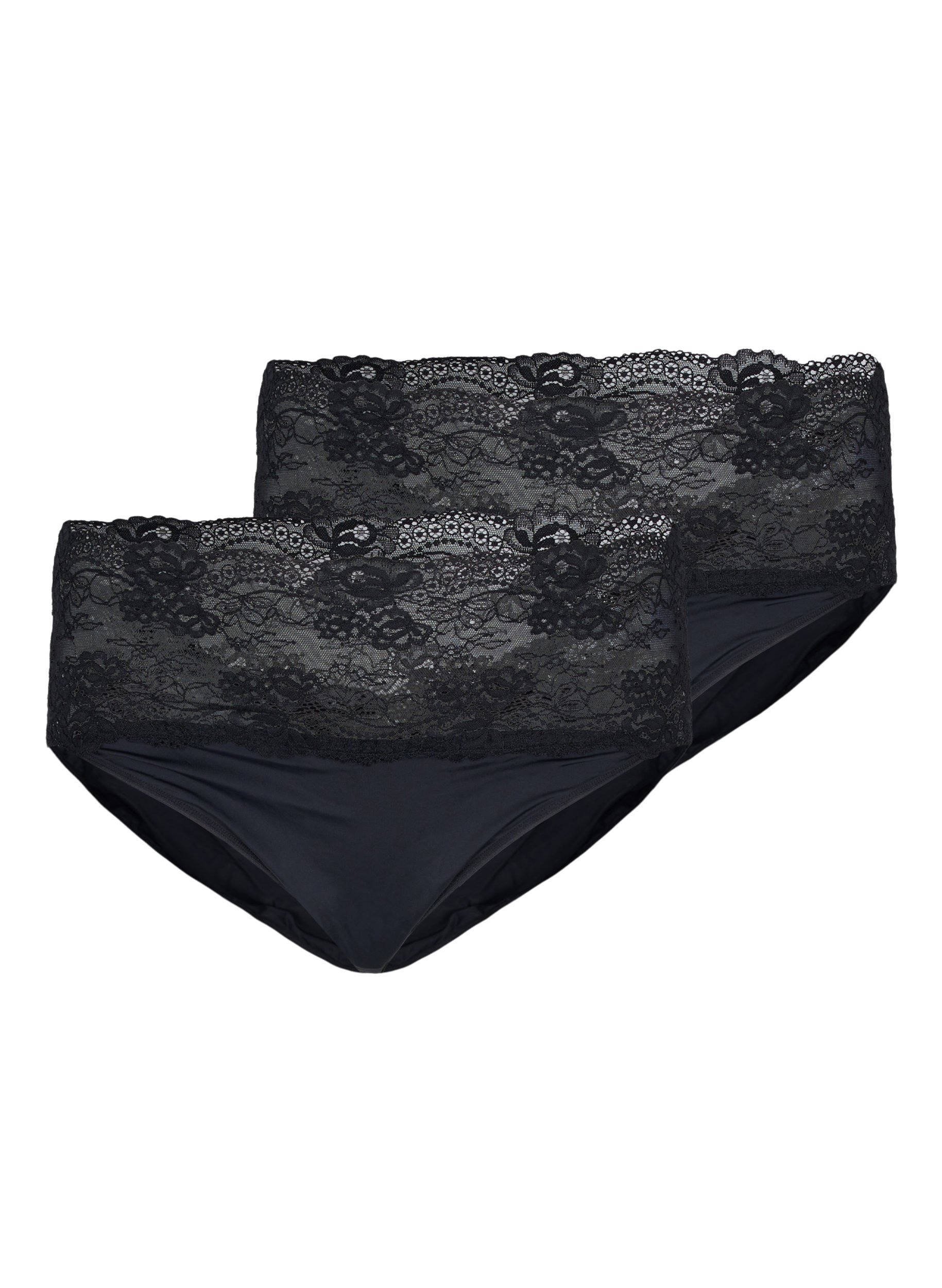 Zizzi slip LCARA (set van 2) zwart