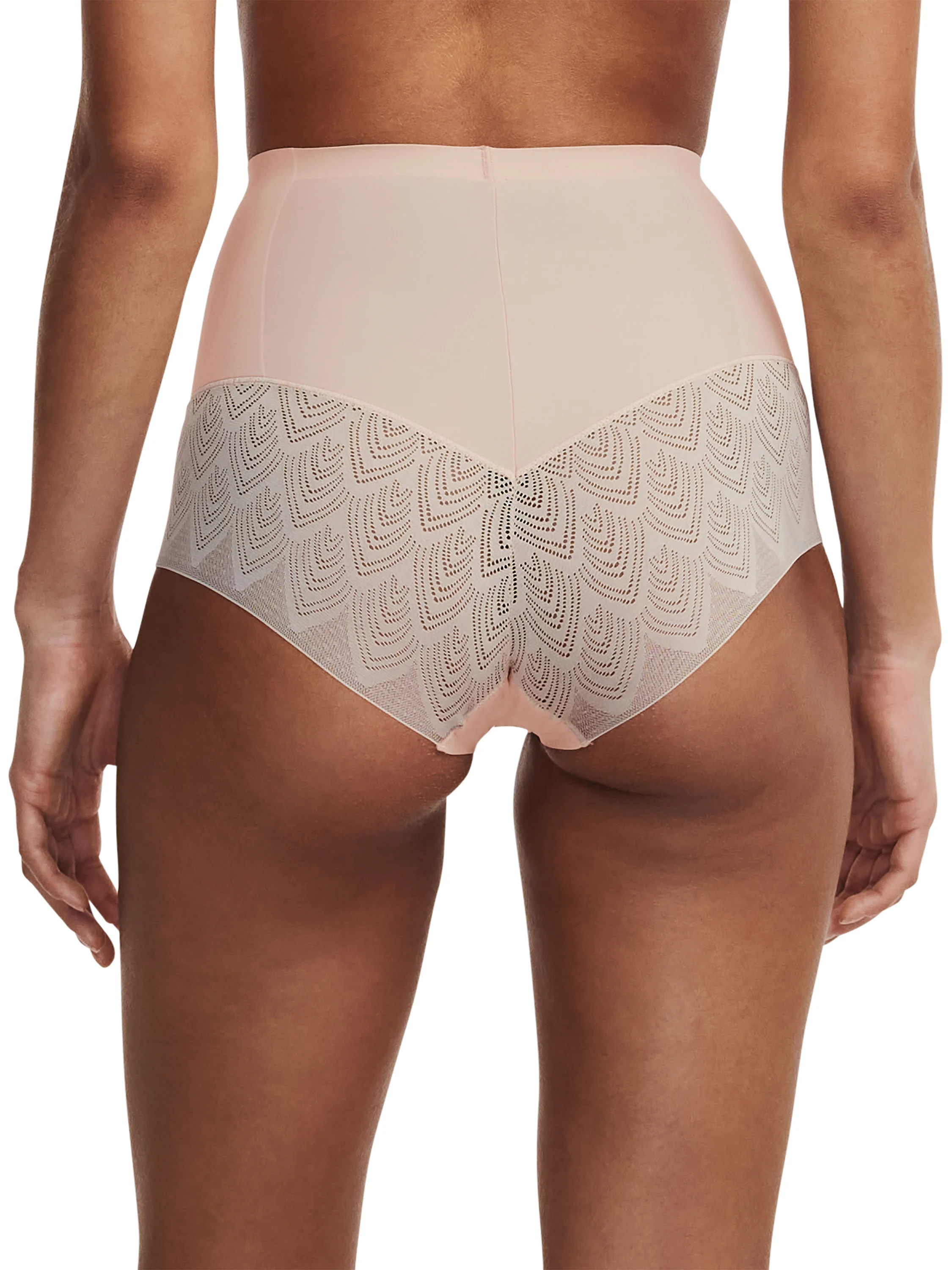 SEXY SHAPE - Culotte gainante taille haute en dentelle | Beige