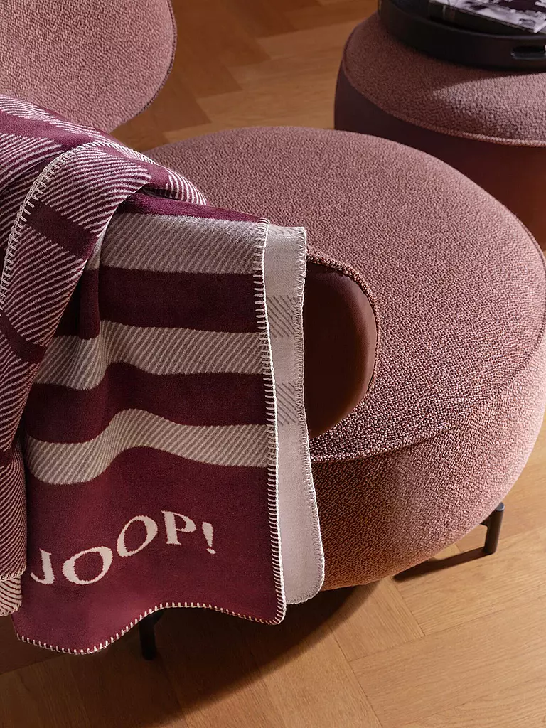 JOOP Wohndecke SHUTTER 150x200cm Rouge dunkelrot
