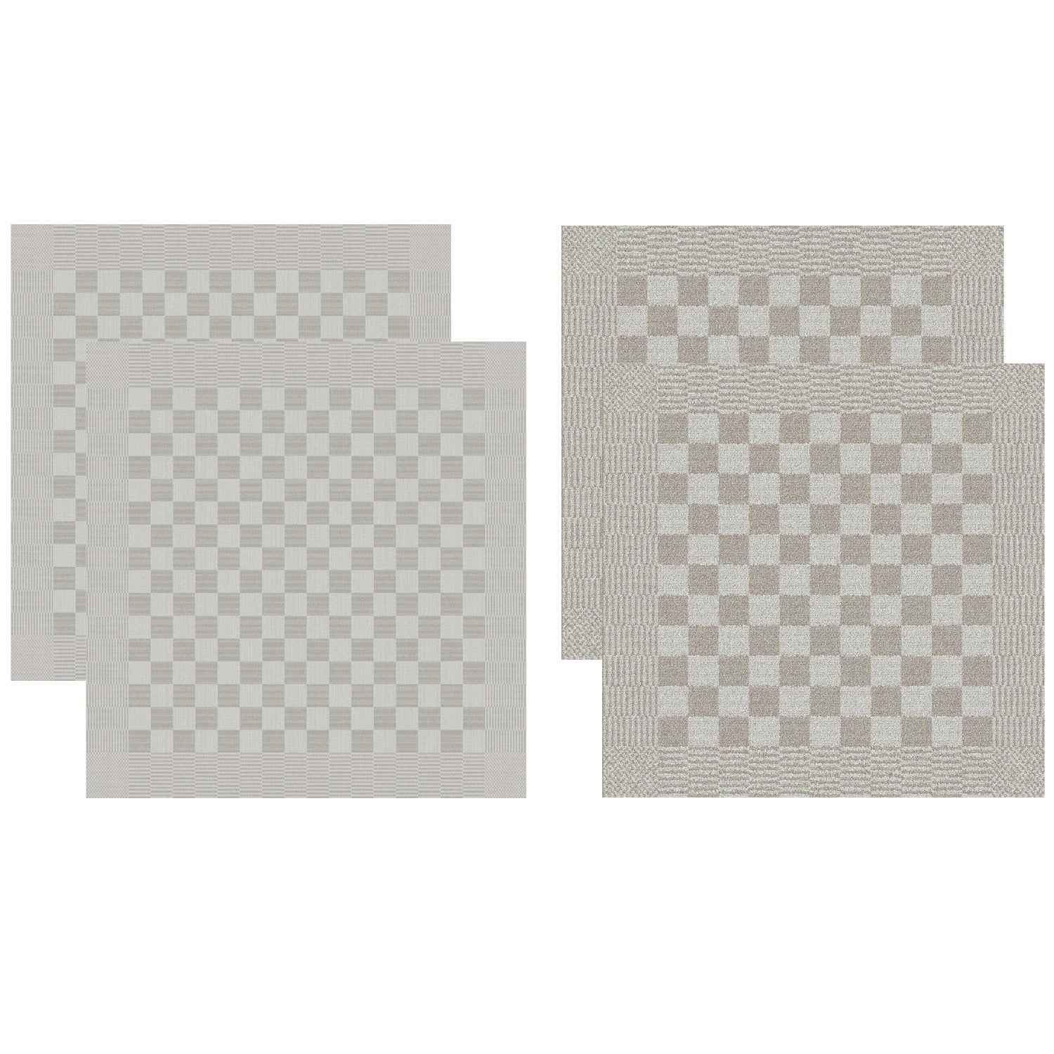 DDDDD 2x theedoek + 2x keukendoek Barbeque - Taupe