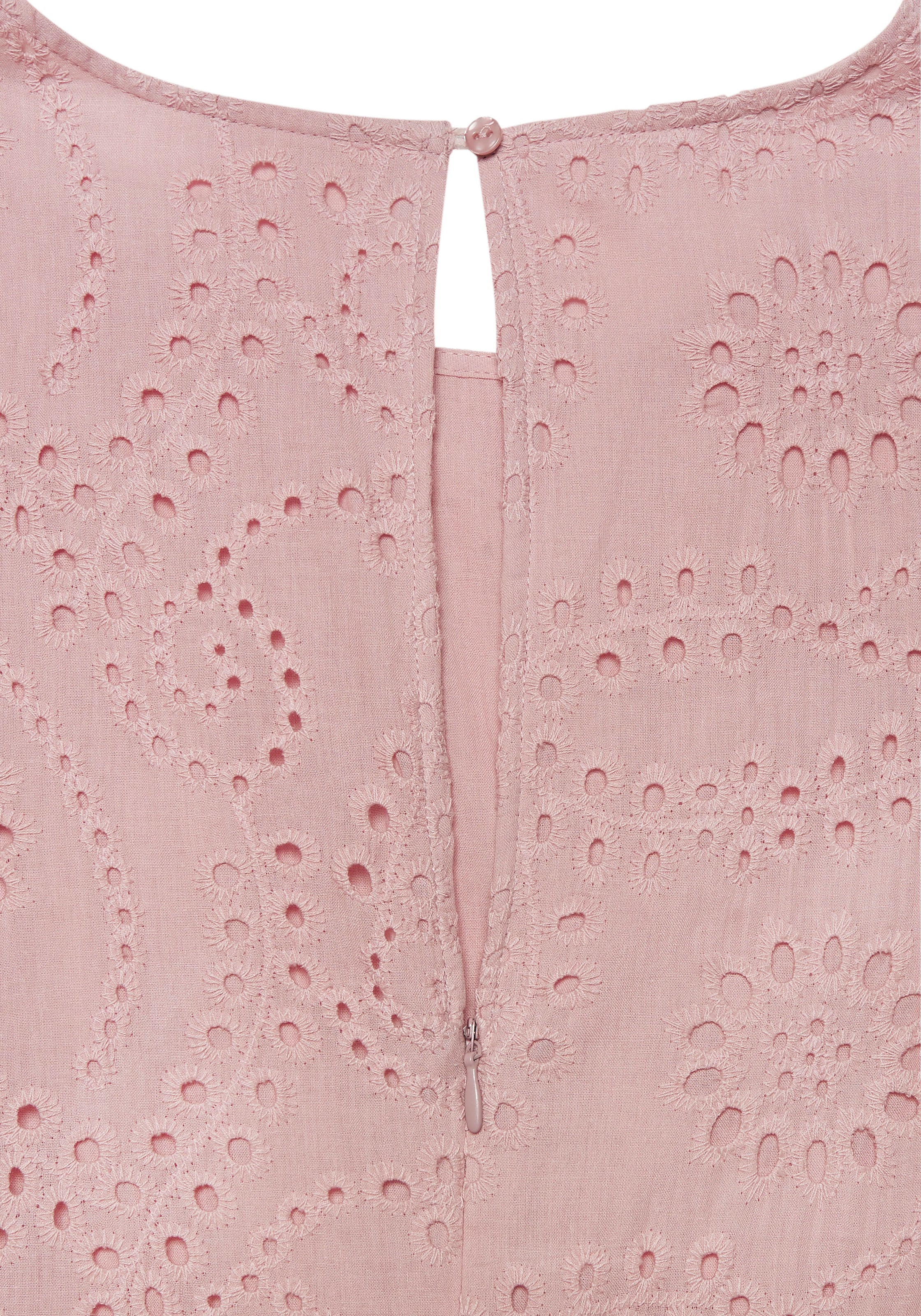 Buffalo Spitzenkleid Ohne Taschen in Maxilänge, Eyelet, modische Lochstickerei, elegant