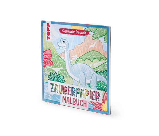 Buch: »Zauberpapier Malbuch ‒ Gigantische Dinowelt«