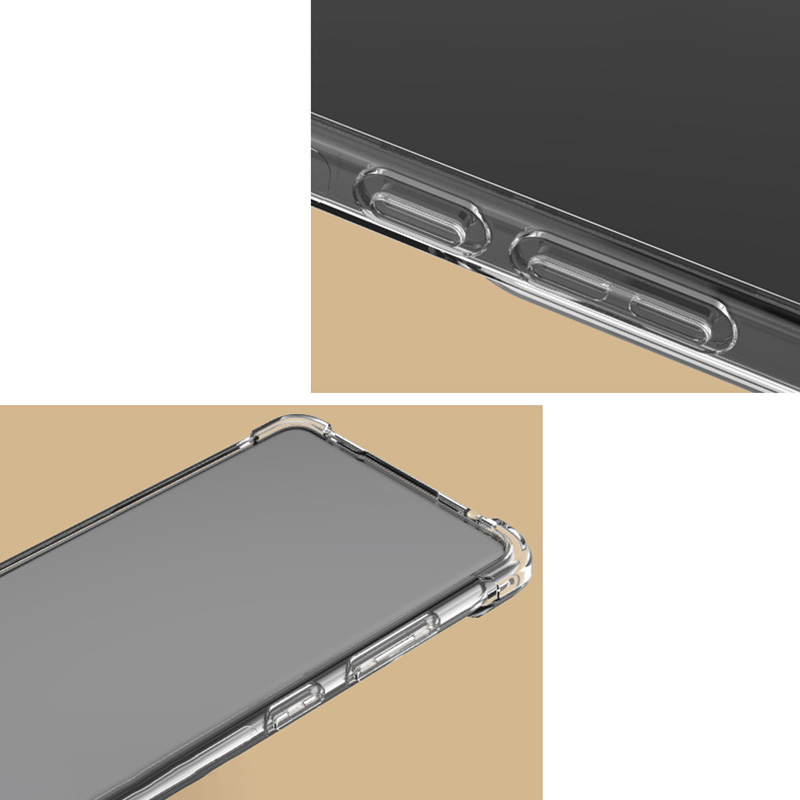 Samsung Galaxy S24 FE Gummi Hülle Air Cushion Fallschutz - Transparent