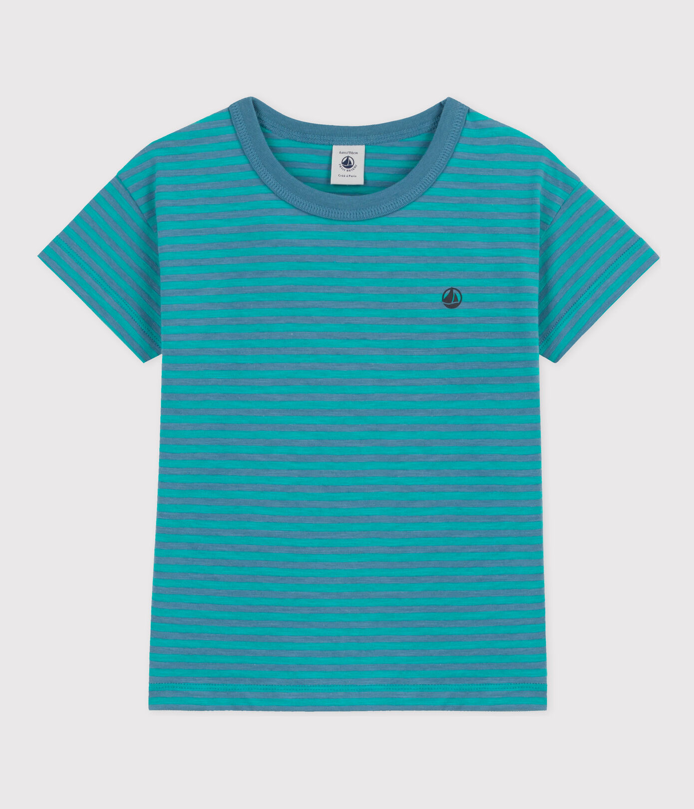 Tee-shirt rayé en coton enfant garçon