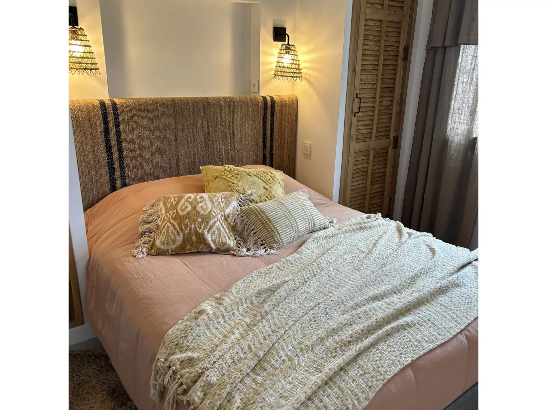 Now's Home - Coussin En Coton Tisse Frange Jaune Mimosa 45x45cm Candido