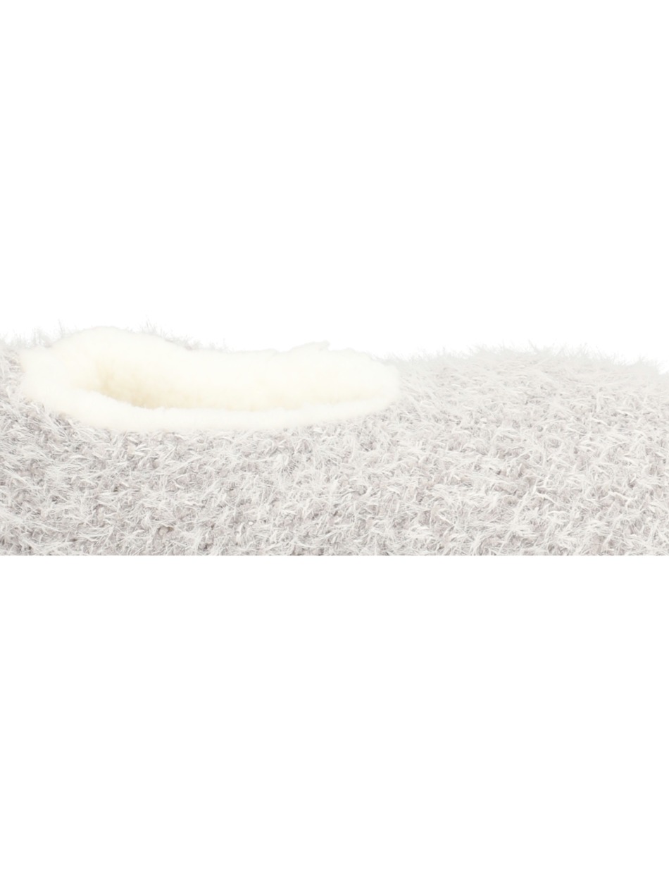CHENILLE WITH FAKE FUR SLIPPERS 1P