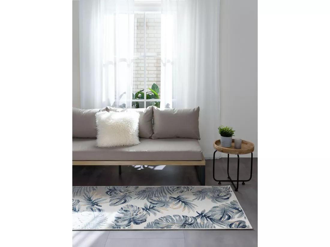 Tapis d'extérieur & intérieur Flora Multicouleur 80x250 cm