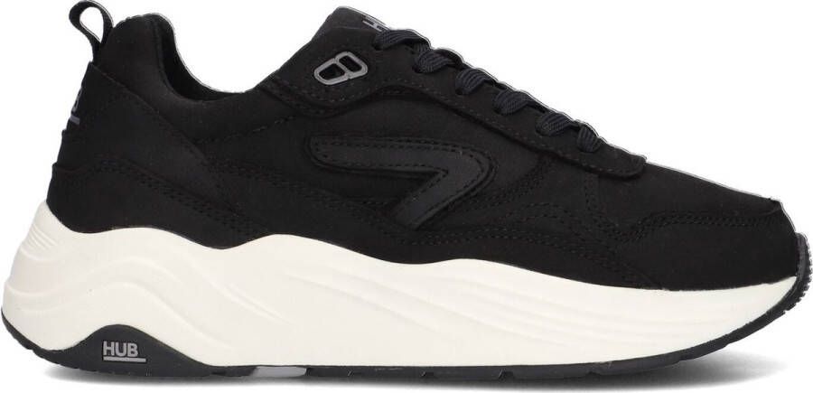Hub Glide-w Lage sneakers Leren Sneaker Dames Zwart
