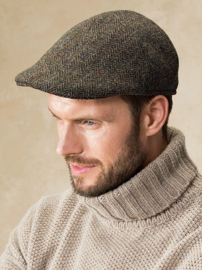Schiebermütze Harris Tweed