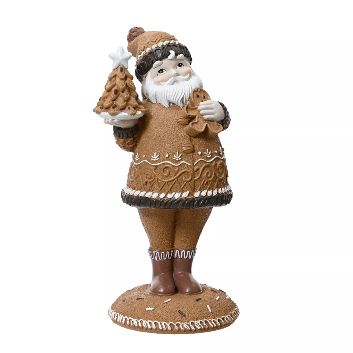 Père Noël déco (H25 cm) Biscuit Pain d'épices