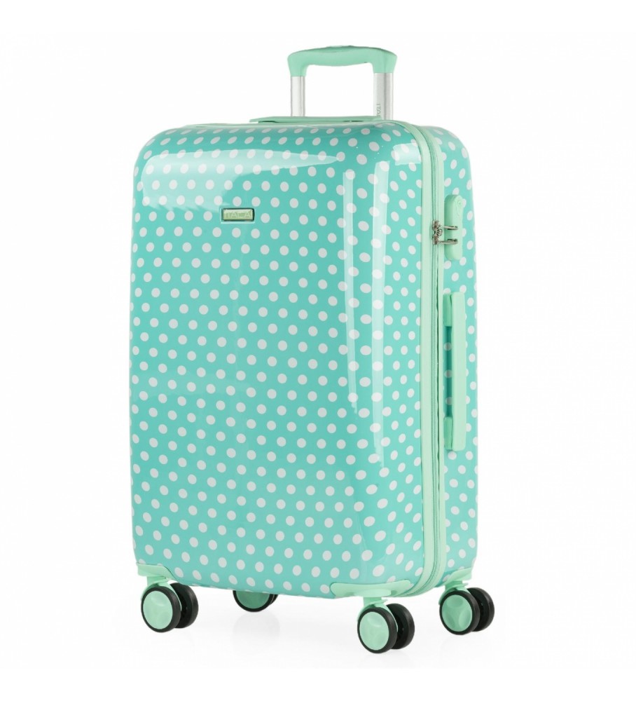 Mala de viagem rígida ITACA 702460 Turquesa - 67x45x24cm -