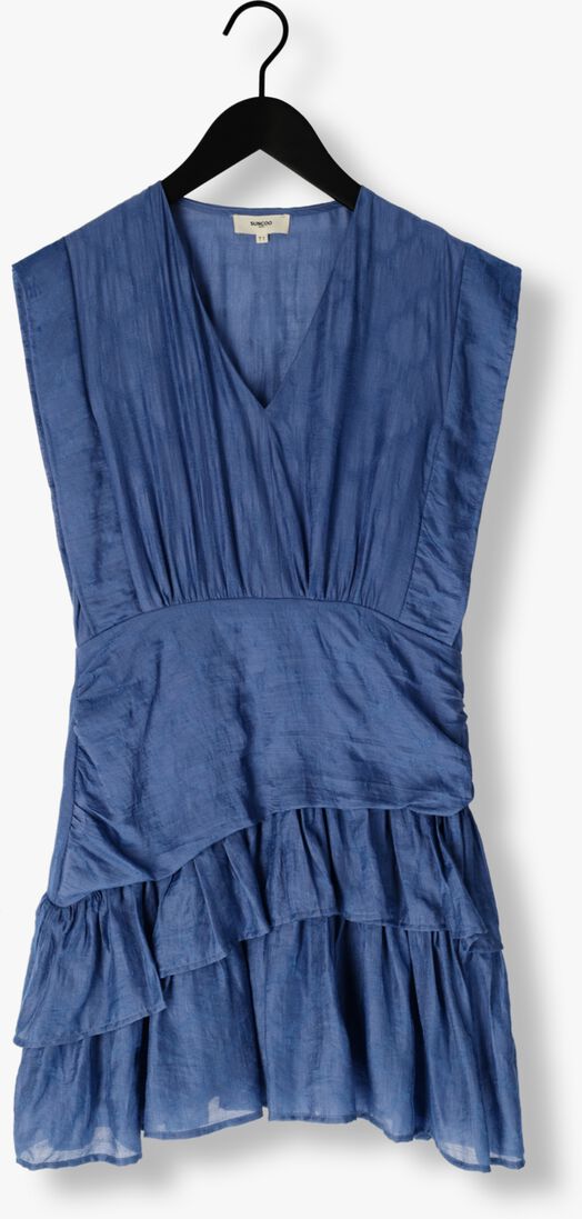 donkerblauwe suncoo mini jurk cyana