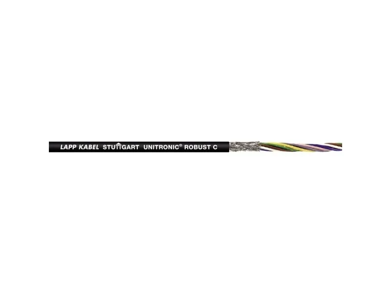 LAPP 1032079/100 Busledning UNITRONIC® ROBUST C 7 x 0.34 mm² Sort 100 m