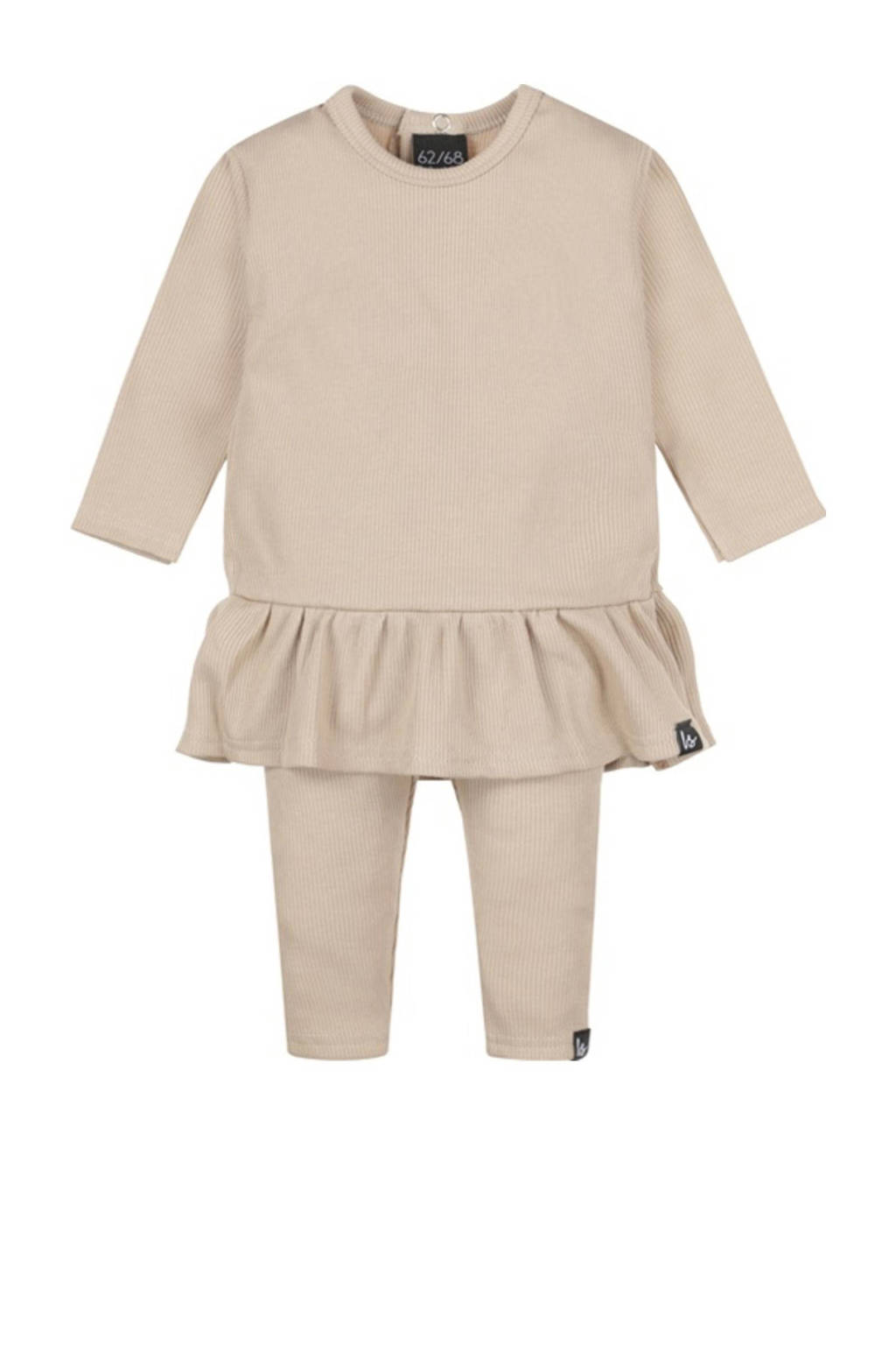 Babystyling jurk + legging beige