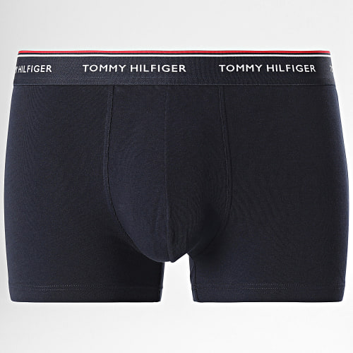 Lot De 3 Boxers Premium Essentials 3842 Bleu Marine Gris Bordeaux