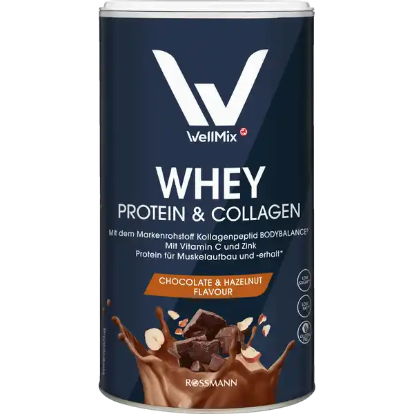Proteinpulver mit Kollagen Whey Protein & Collagen Chocolate & Hazelnut Flavour