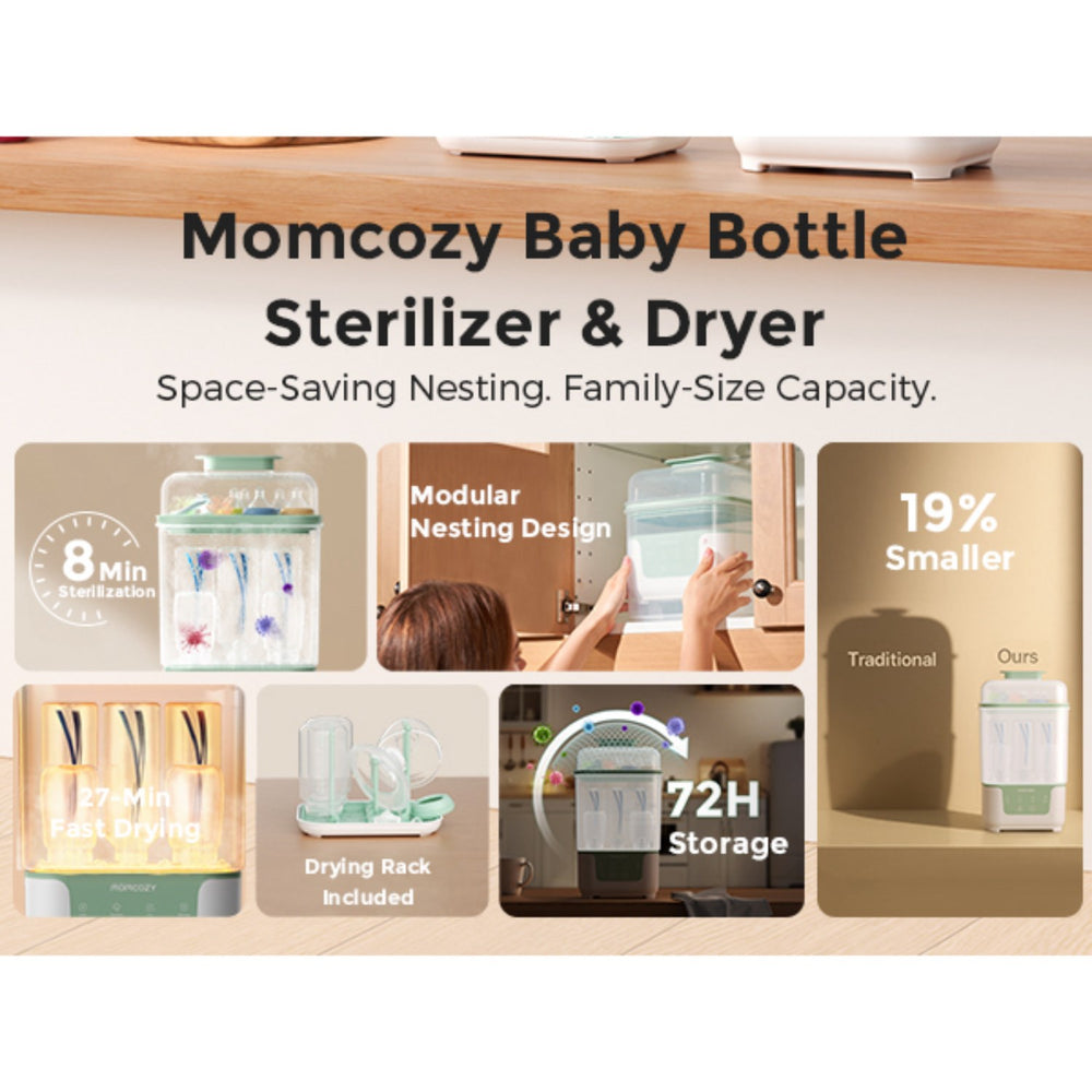 Køb Momcozy BS04 4-in-1 Flaske Sterilisator Og Tørrer