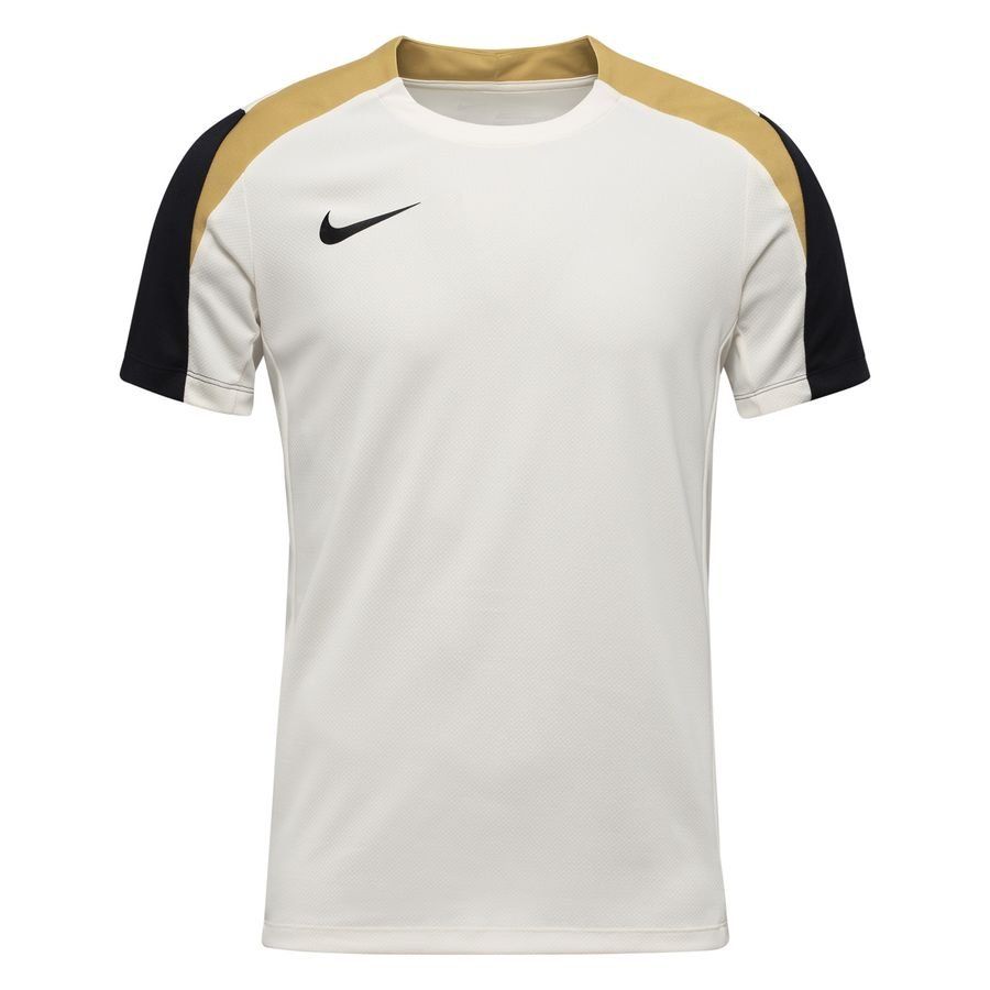 Nike T-shirt d'Entraînement Dri-FIT Strike - Blanc/Noir/Or/Noir