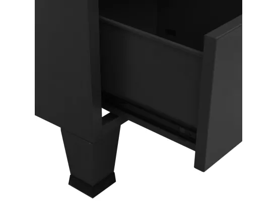 Garde-robe industrielle Noir 90x50x180 cm Métal