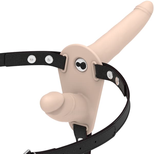 Fetish underdanig sele - dobbel penetrasjon Flesh Up Vibrator